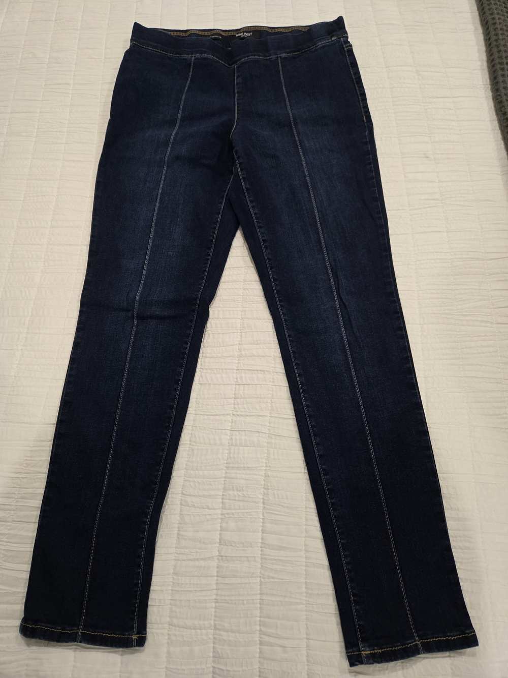 Nine West Dark Blue Skinny Jeans with Front Seams